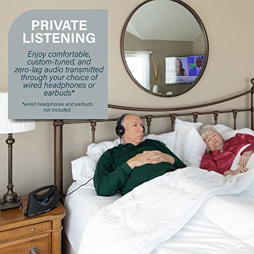 Portable Wireless Speakers for Smart TV - Ideal for TV Watching Without The Blaring Volume - Designed for Hard of Hearing, Elderly, and Seniors - 100ft Range