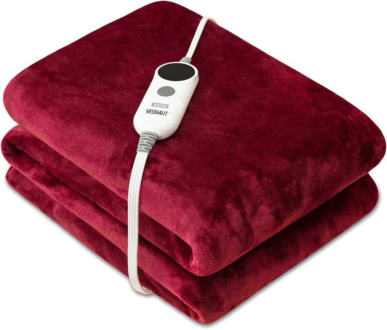 Heated Blanket Electric Throw with Double-Layer Flannel, 6 Heating Levels, 3 Hours Auto-Off, Fast Heat & ETL Certification, Home Office Use & Machine Washable, 50x60 inches