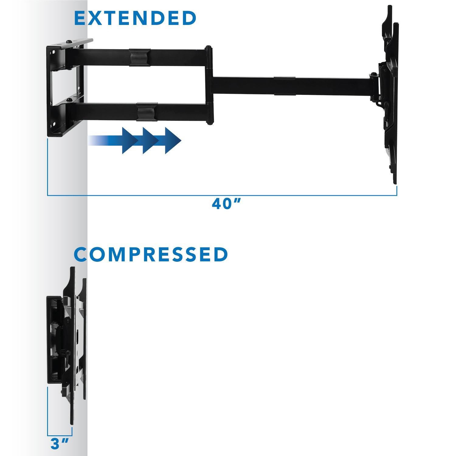 Mount-It! Extending Long Arm TV Mount for 42-70x22 Displays (MI-372)