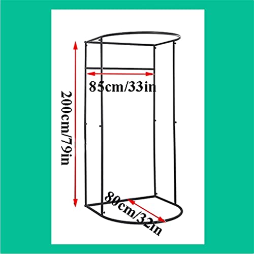 HIRNER Fashion Portable Dressing Room Simple Shade Movable Fitting Room for Clothing Stores Shopping Malls Offices DIY Temporary Locker Room Modern