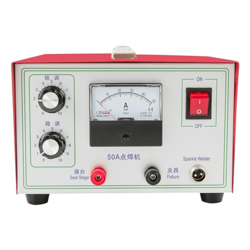 Portable Jewelry Spot Welder, Jewelry Welding Machine, Pulse Sparkle Spot Welder, Adjustable Permanent Jewelry Welder kit for Platinum Gold Silver Steel, 500W, Welding Diameter 0.5-1.2mm