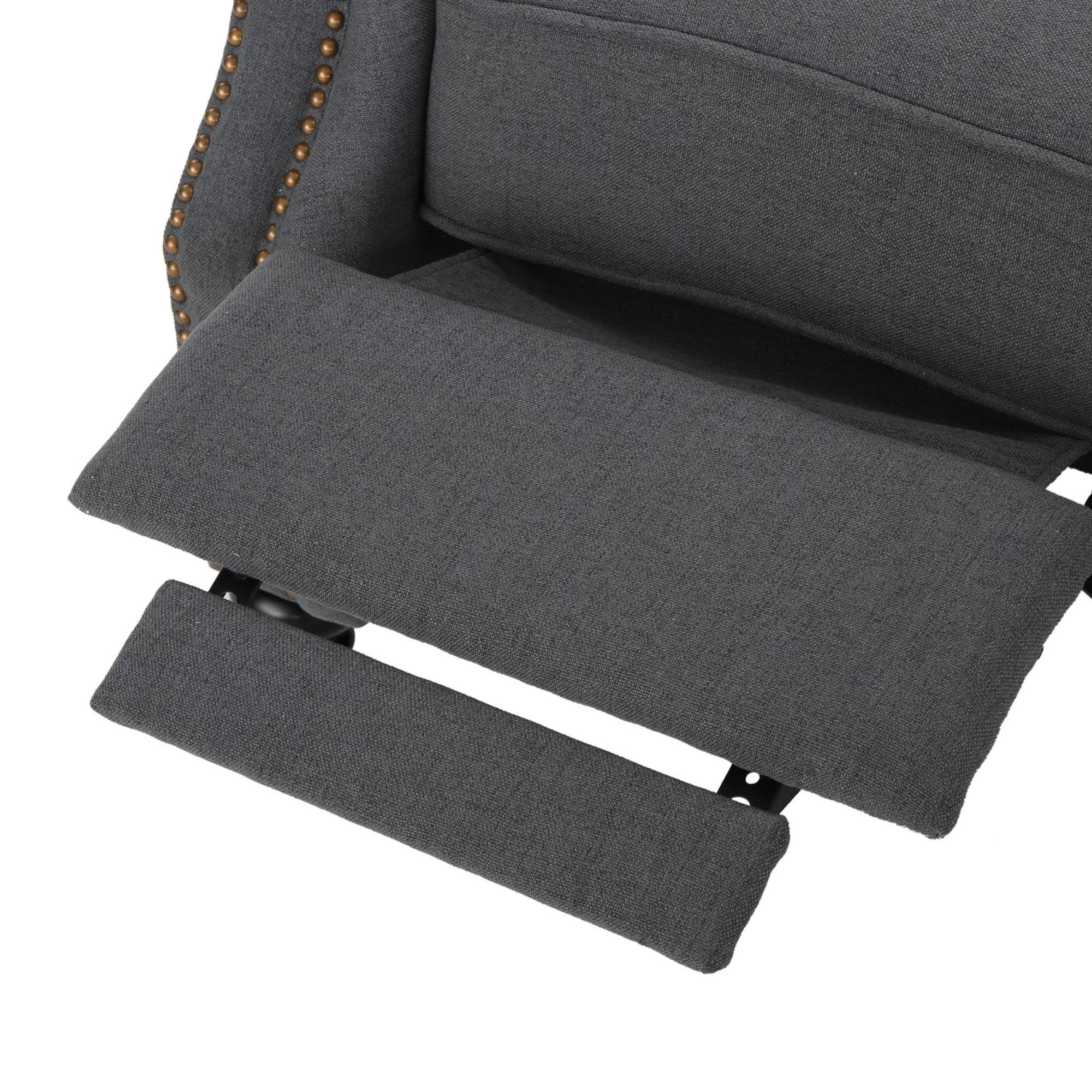 Walder Tufted Recliner Charcoal - Christopher Knight Home
