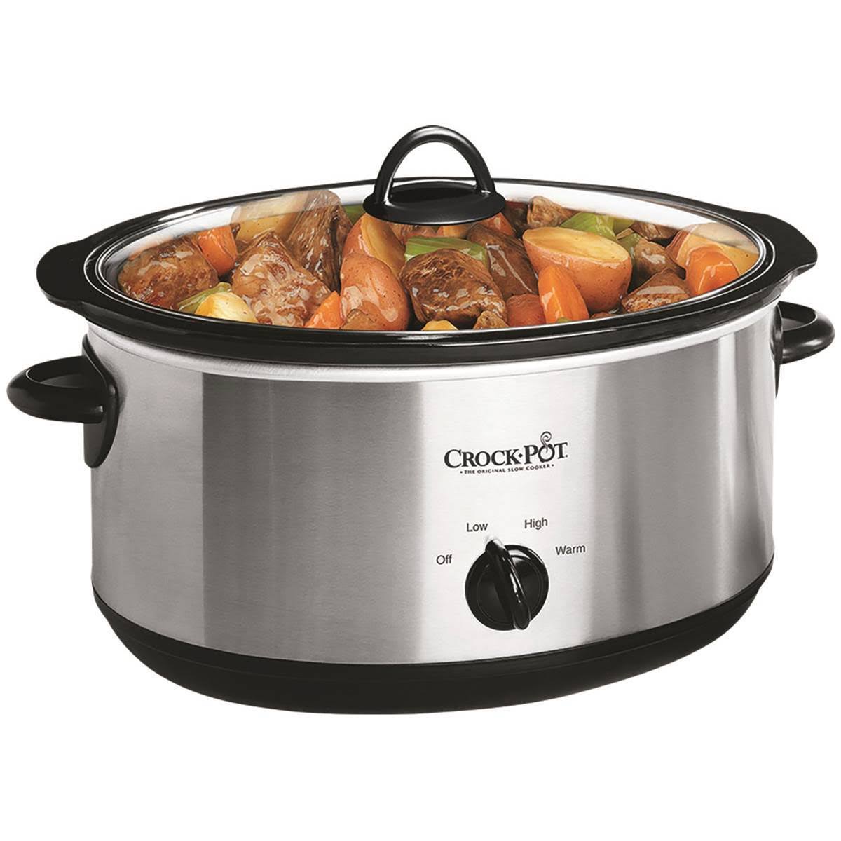 Crock Pot 8-Quart Manual Slow Cooker - Black