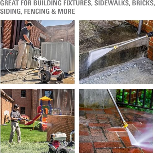 Simpson Cleaning 4200 PSI Gas Pressure Washer, 4.0 GPM Power Washer for Commercial Use, Honda GX390 Engine, 50-Foot Steel-Braided Hose, Aluminum Series, 49-State (ALH4240)