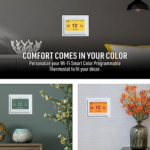 Honeywell Home RTH9585WF Wi-Fi Smart Color Thermostat, 7 Day Programmable, Touch Screen, Energy Star, Alexa Ready, C-Wire Required, Not Compatible with Line Volt Heating Gray