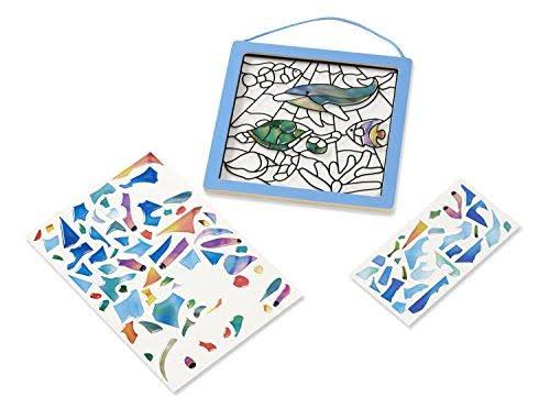 Melissa u0026 Doug Stained Glass Made Easy Activity Kits Set: Ocean and Safari