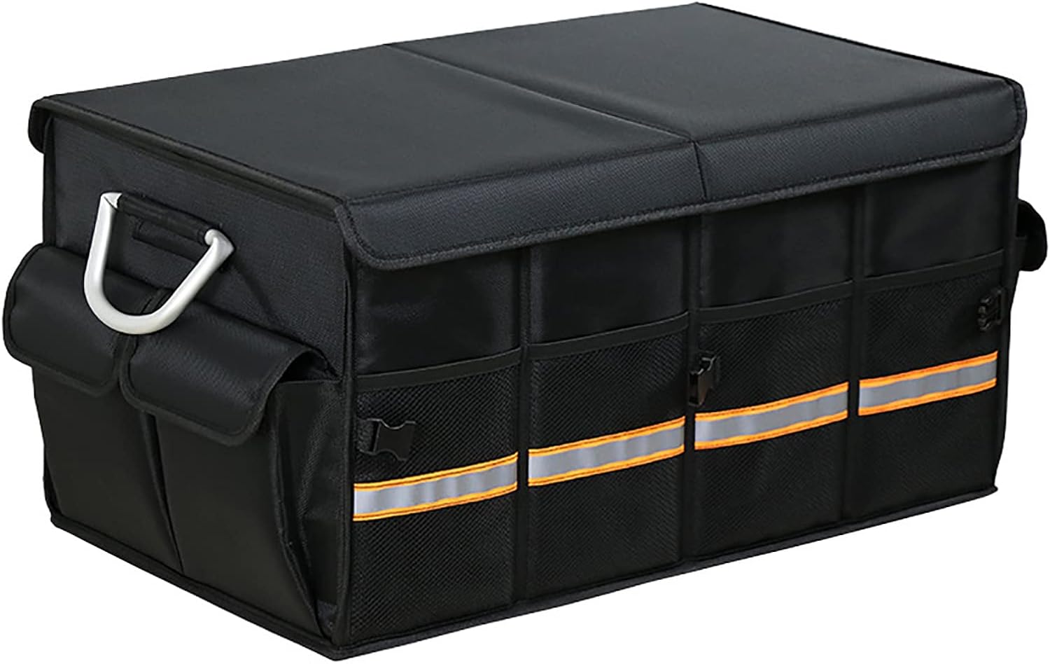 Car Trunk Organizer, Trunk organizers and storage suv, Trunk Organizer with Multi Pockets Collapsible Multi-Compartment Car Organizer Apply To SUV, Truck, Minivan(Black)