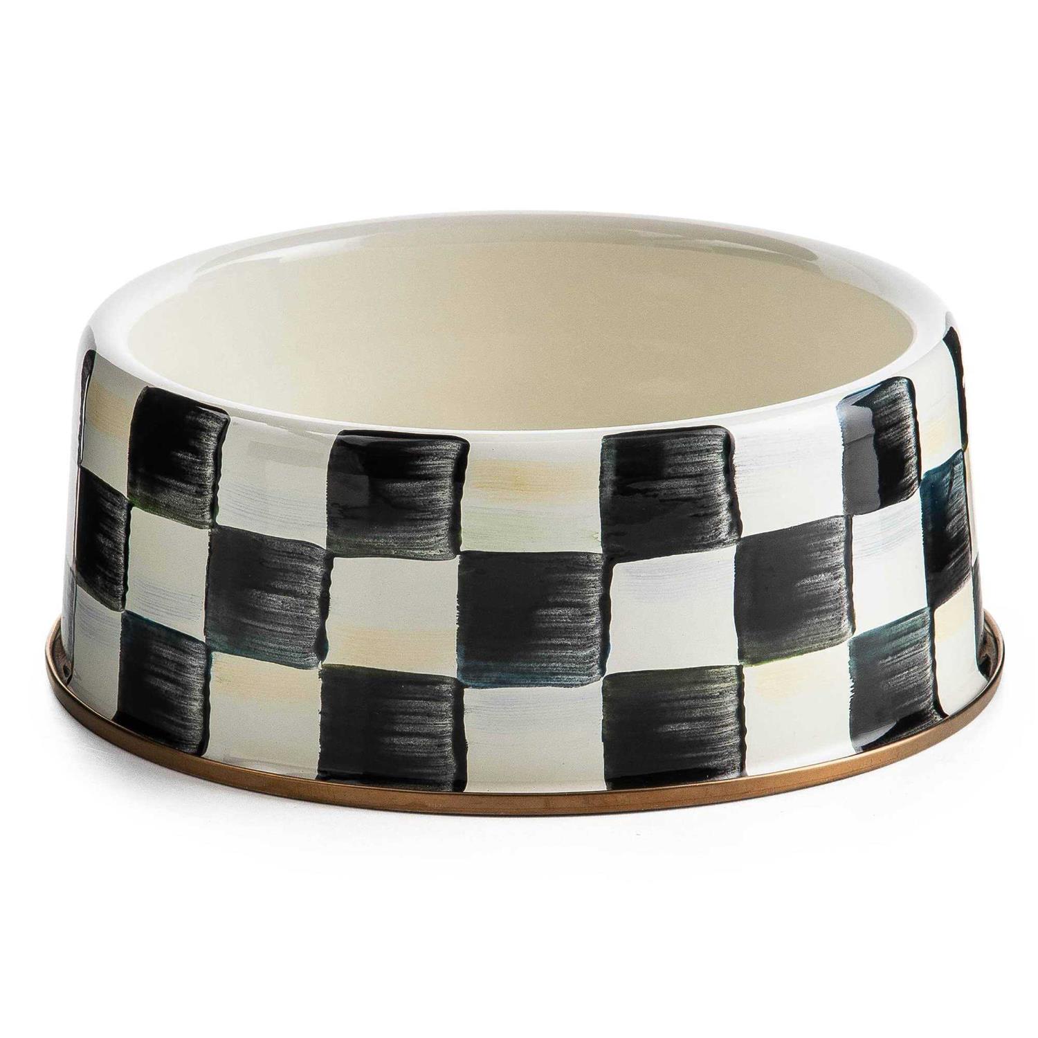 MacKenzie-Childs Check Pet Dish - Pet Supplies online store