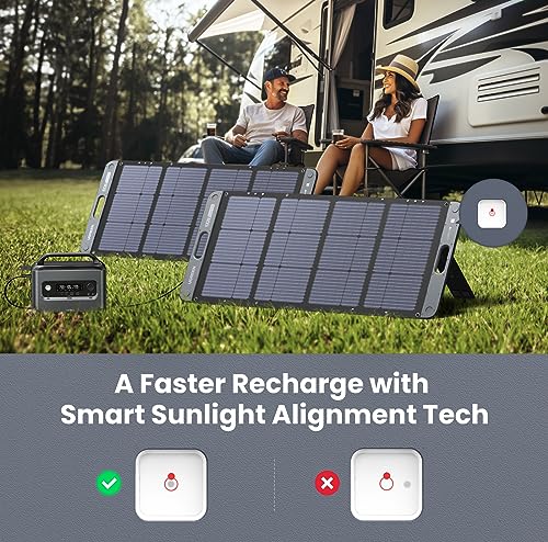 UGREEN Portable Power Station PowerRoam 1200, 1024Wh Solar Generator, LiFePO4 Battery, 1.5H Fast Charging, 1200W AC Outlets, Generators for Outdoor Camping/Home Backup/RVs (Solar Panel Optional)