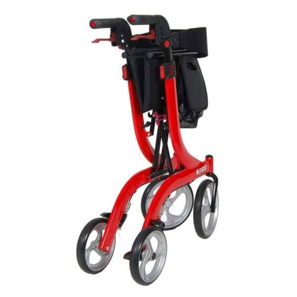 Drive Medical RTL10266BK-H Nitro Euro Style Walker Rollator, Petite, Black