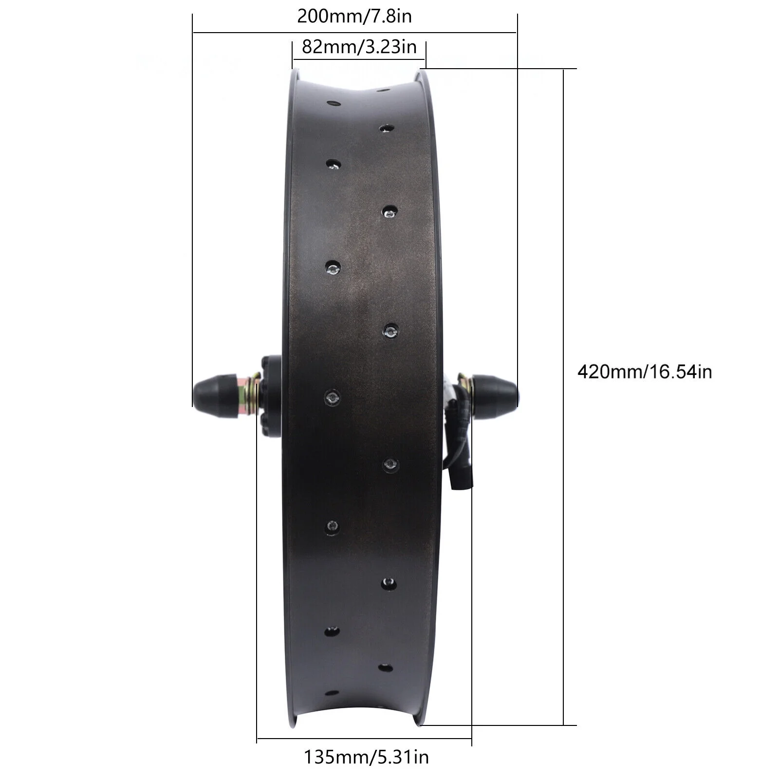 20" Electric E-Bike Front Wheel Bicycle Motor Conversion Kit Fat Tire 1000W 48V,  Electric Bicycle Fat Tire, Tyre Front Bicycle Hub Motor Wheel