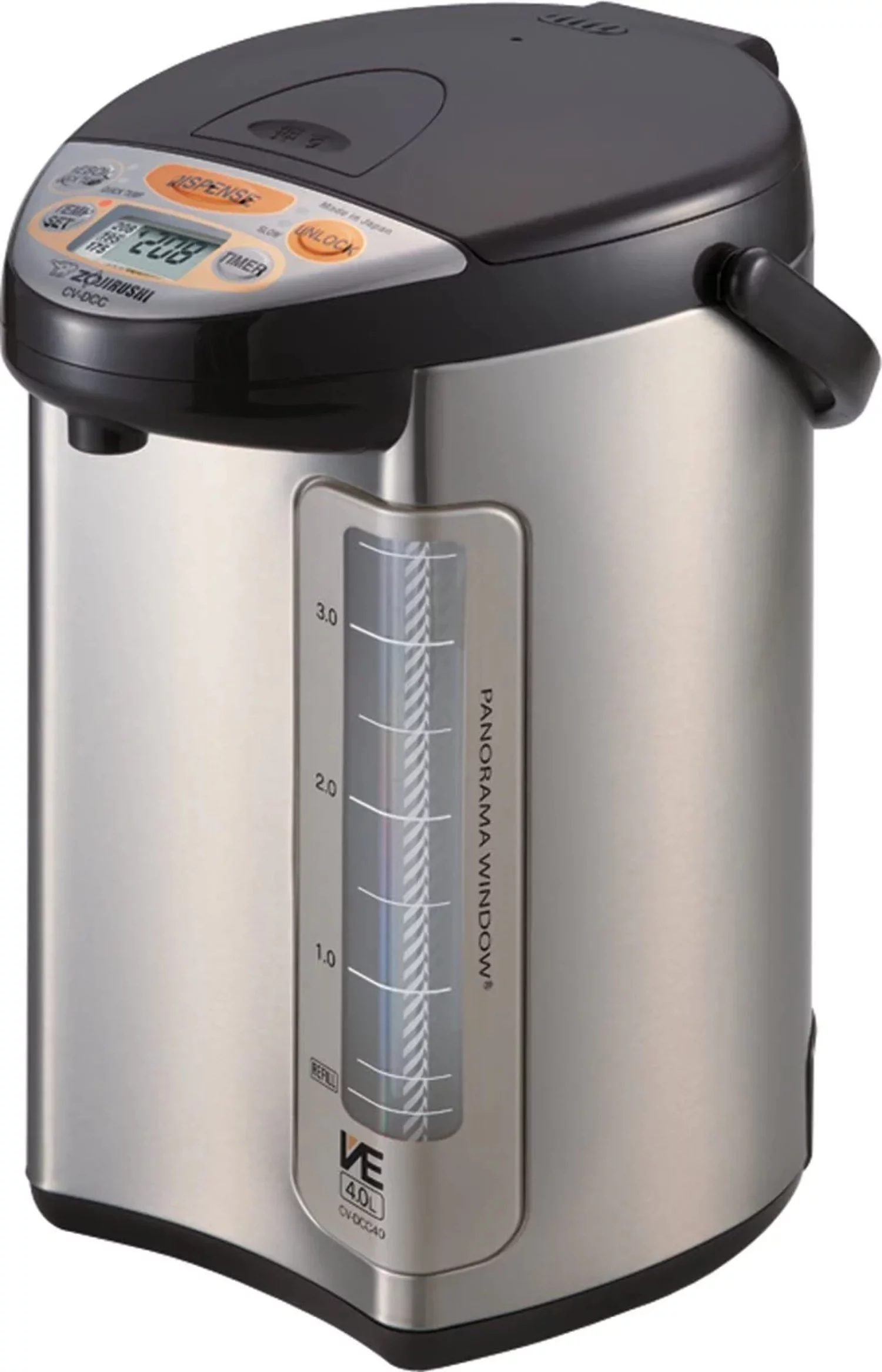 Zojirushi 586361-CV-DCC40XT America Corporation Ve Hybrid Water Boiler And Warmer, 4-Liter, Stainless Dark Brown (CV-DCC40XT)