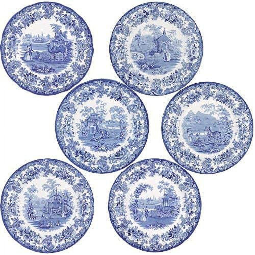 Spode Blue Room  Zoological Plates, Set of 6 Assorted Motifs