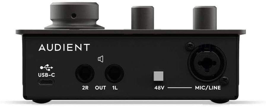 Audient iD4 MKII USB-C Audio Interface Bundle with Polsen Studio Monitor Headphones & XLR Cable