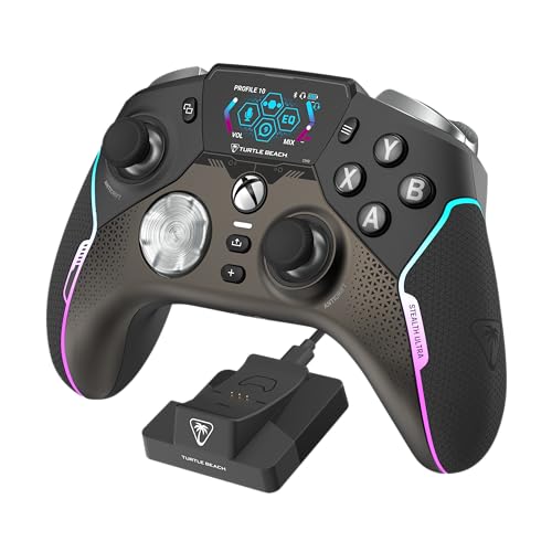 Turtle Beach Stealth Ultra High-Performance Wireless Gaming Controller Licensed for Xbox Series X|S, Xbox One, Windows PC, Android - LED Dashboard, Dock, RGB Lighting, 30-Hr Battery, Bluetooth, Black
