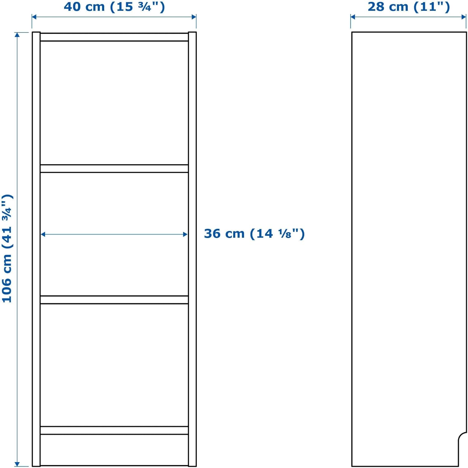 IKEA Billy Bookcase, White