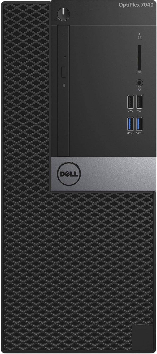 Dell Optiplex 7040 Mini Tower, Intel Core 6th Generation i5-6500 Processor, 8 GB DDR4, 1 TB HDD, Windows 10 Pro (Renewed)