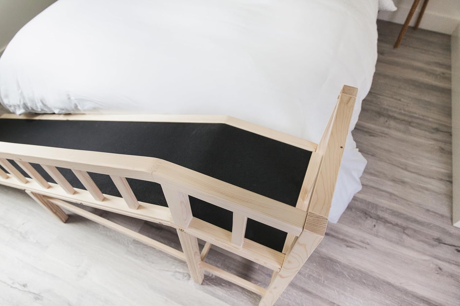 Gentle Rise Dog Bed Ramp | New & Improved Non-Slip Flooring | 74" Long and Supports Small, Large, Elderly Dogs 130+ LBS Capacity