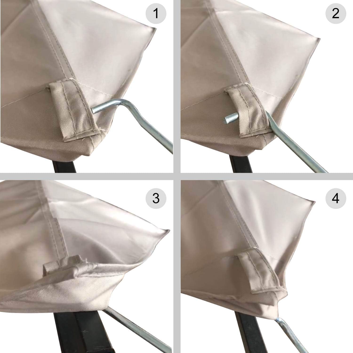 Grill Gazebo Rip Lock Replacement Roof for #L-GZ238PST-11 by ABCCANOPY Pack of 2