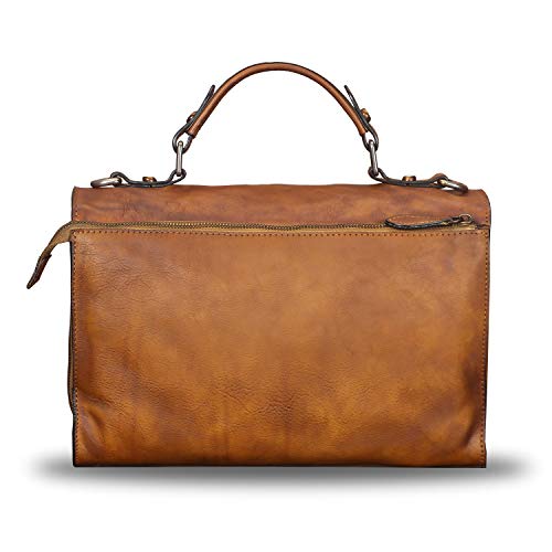 Genuine Leather Purses and Handbags for Women Vintage Leather Messenger Bag Shoulder Bag Satchel Purses with Strap