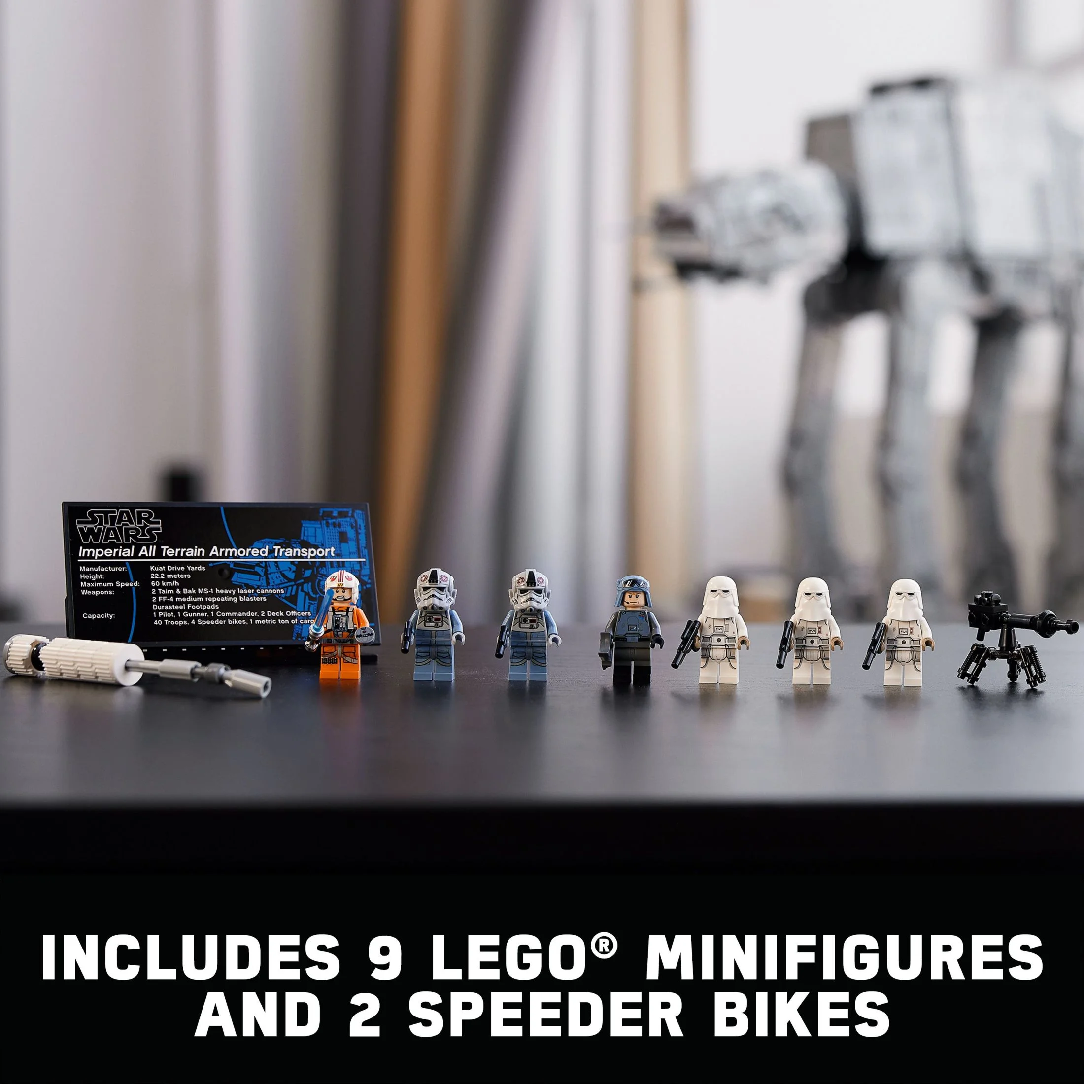 LEGO Star Wars AT-AT Walker 75313 Buildable Model - Collectible Set for Adults, Ultimate Build and Display Set, 9 Minifigures Including General Veers, Luke Skywalker, Snowtroopers and AT-AT Drivers