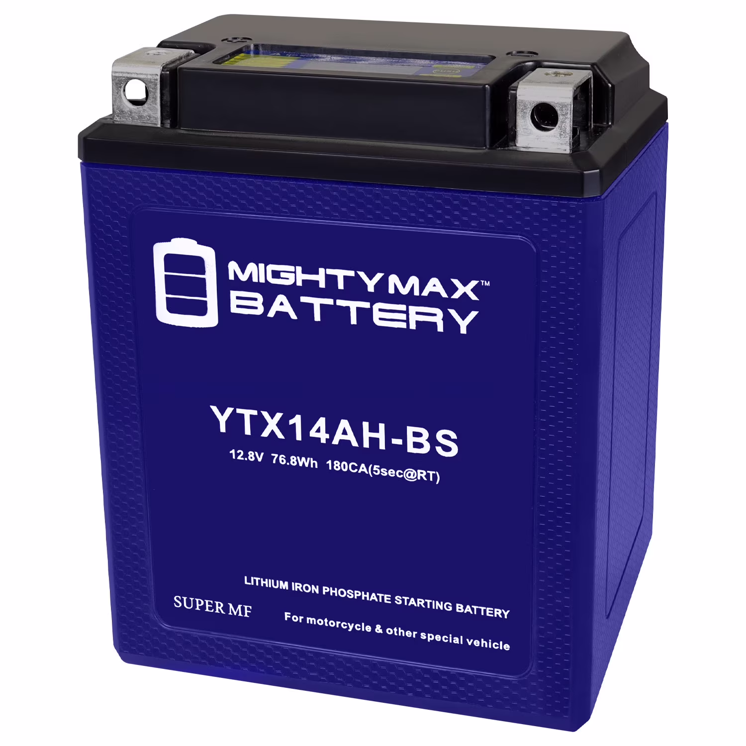 YTX14AH-BS Lithium Replacement Battery compatible with Yamaha XS360 XS400 XV500 Virago