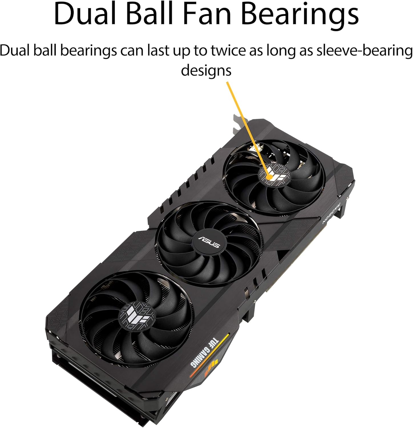 ASUS TUF Gaming AMD Radeon RX 6700 XT OC Edition Graphics Card AMD RDNA 2, PCIe 4.0, 12GB GDDR6, HDMI 2.1, DisplayPort 1.4a, Dual ball fan bearings, all-aluminum shroud, reinforced frame, GPU Tweak II