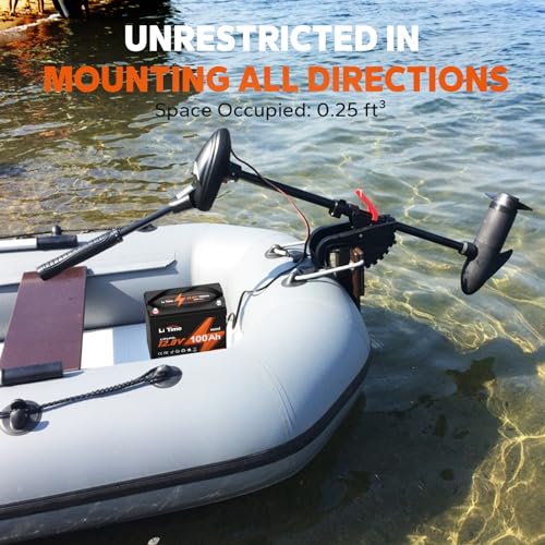 LiTime Lithium LiFePO4 Battery Built in BMS 10 Years Lifetime 4000+ Cycles Perfect for Boat Marine Trolling Motor