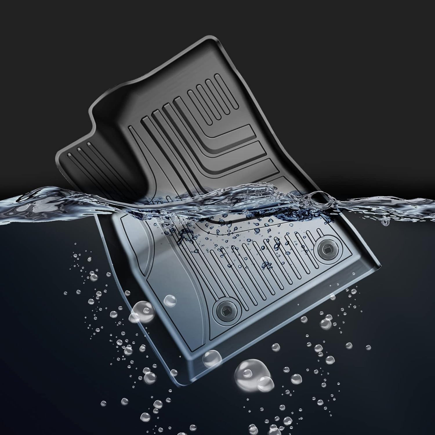 Floor Mats Custom Fit for Genesis GV80 7 Seats 2021-2024, Floor Liners Original for 1st & 2nd & 3rd Row Full Set Heavy Duty Non Slip Floor Liner All Weather Guard Floor Mat
