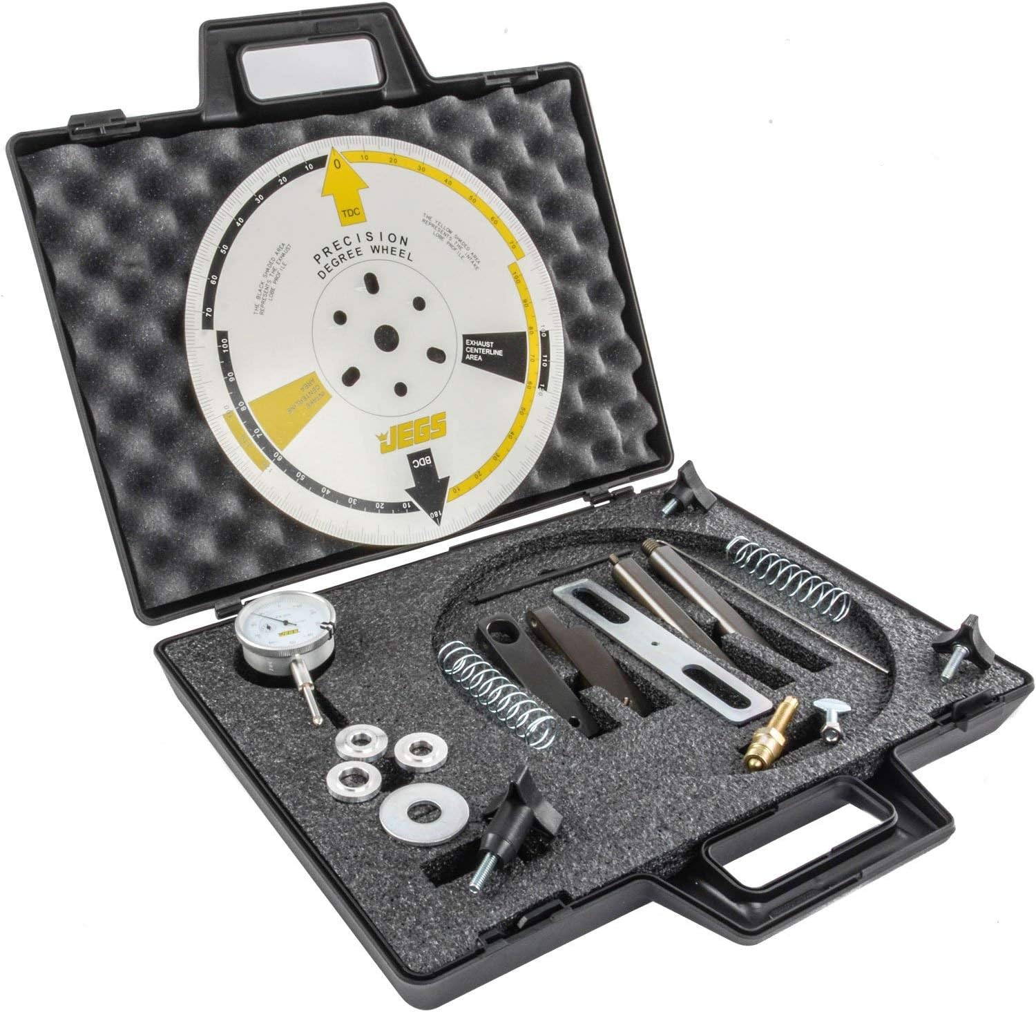 JEGS Precision Cam Degree Wheel Kit | 11�� Diameter Wheel | Made in USA | 3/4 �� Center Hole | Includes Three Bushings and One Steel Washer