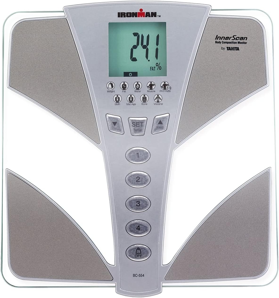 Tanita BC554 Ironman Glass InnerScan Body Composition Monitor Elite Series