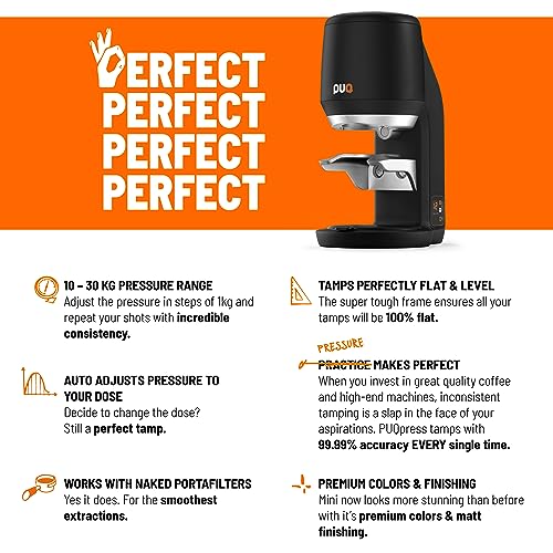 Puq PUQPress Mini Automatic Coffee Tamper, Professional Espresso Tamper