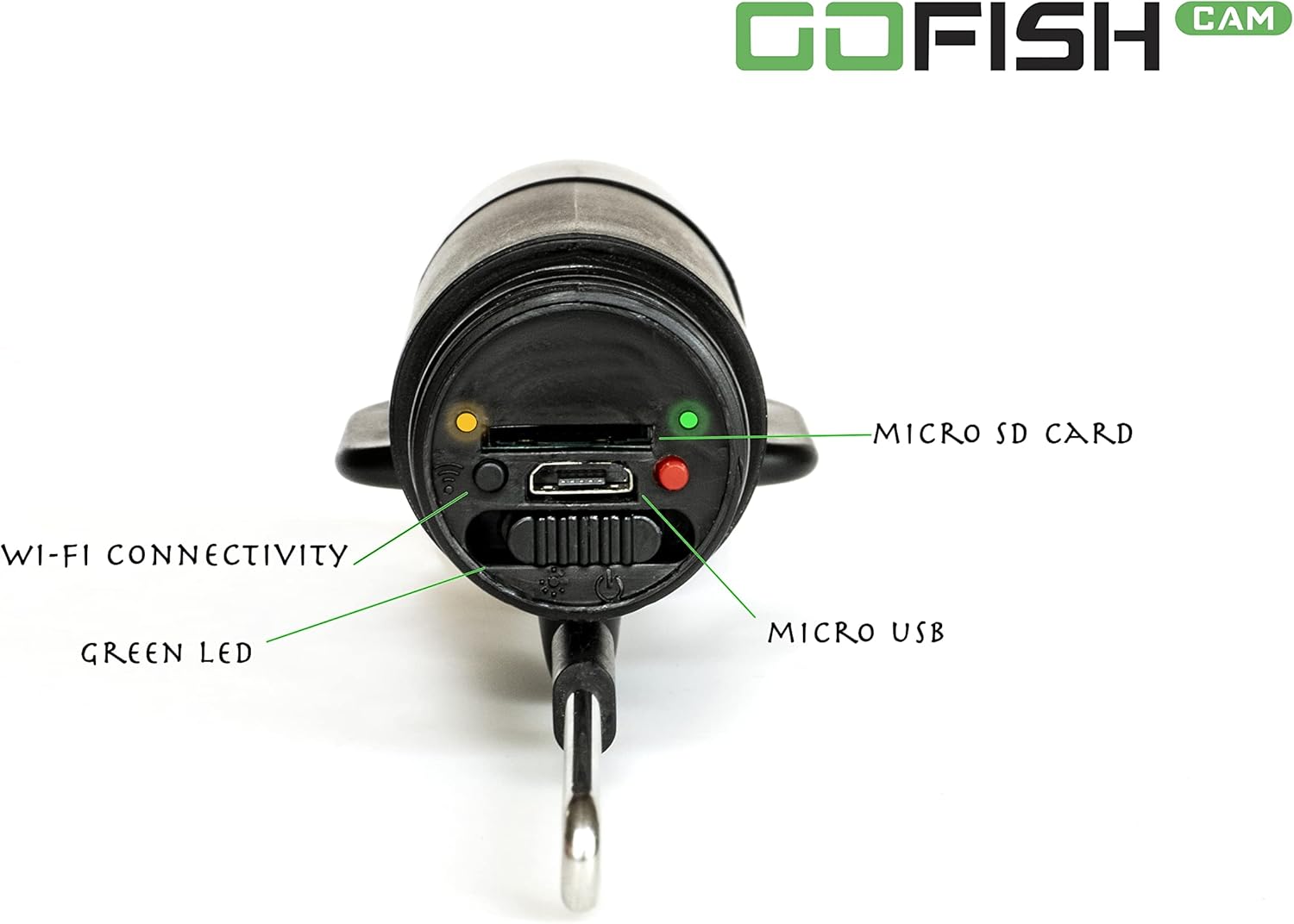 GoFish Cam Wireless Underwater Fishing Camera, Black