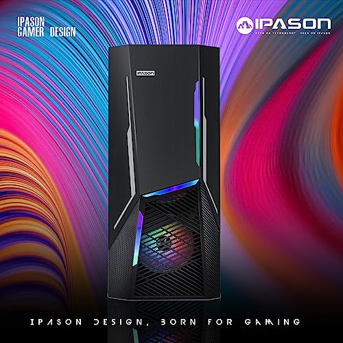 Gaming PC Desktop – Intel Core i5 12400F 2.5 GHz, NVIDIA RTX 3060, 1TB NVME SSD, 16GB DDR4 RAM 3200, 650W PSU, Bluetooth, Wi-Fi 6, Windows 11 Home 64-bit