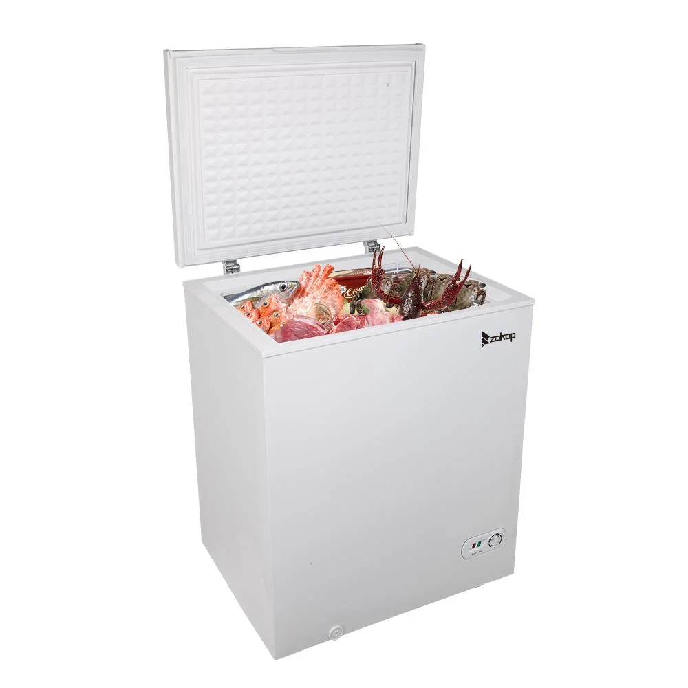SamyoHome 5.0 Cu.ft Single Door Chest Freezer, White