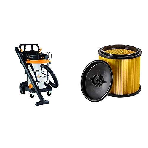 Vacmaster - Beast Professional Series 14 Gal. 6.5 HP Steel Tank Wet/Dry Vac with Cart (VJE1412SW0201)