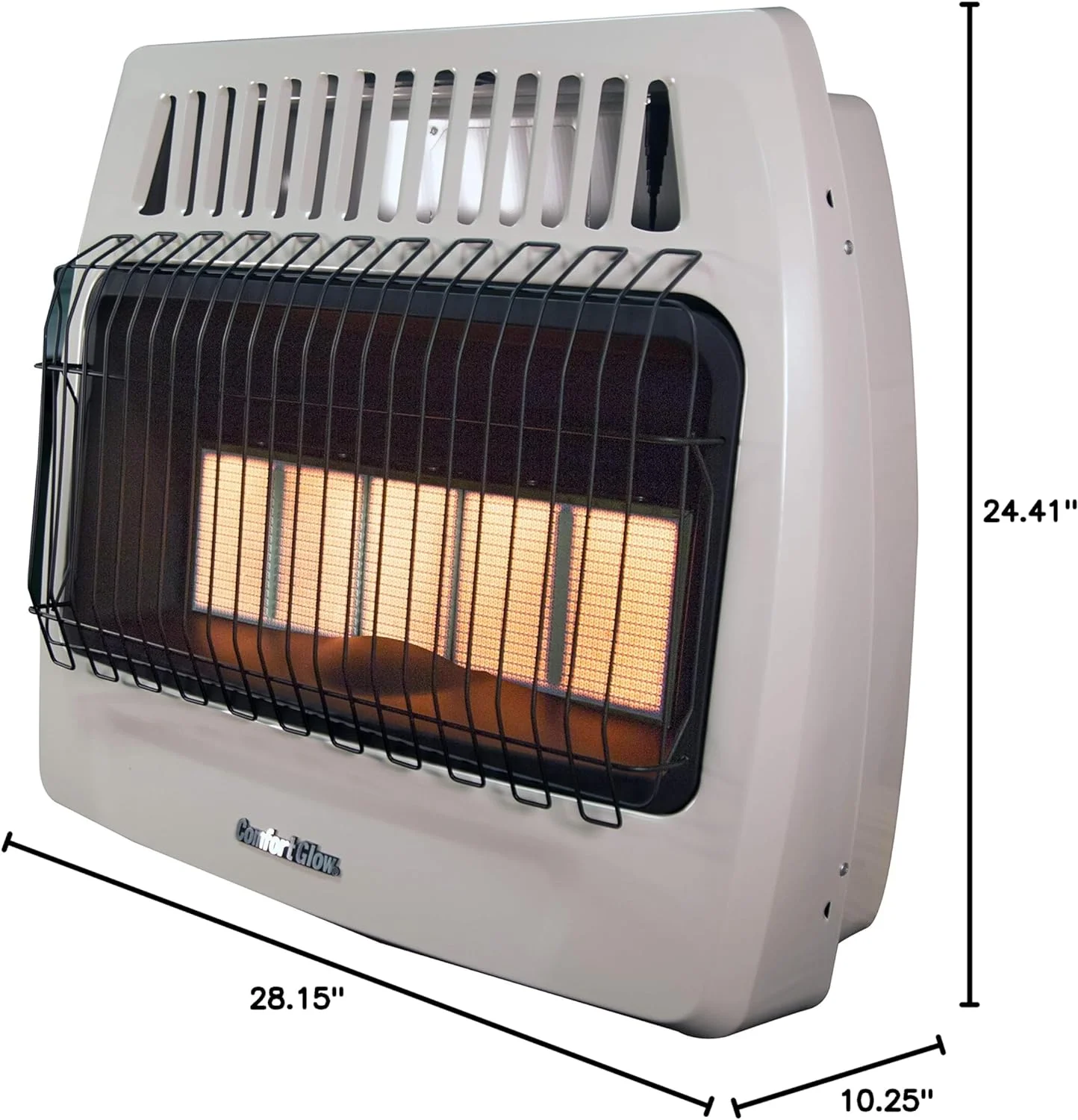 DuraHeat Kozy World 30,000 BTU Infrared Liquid Propane Gas Wall Heater