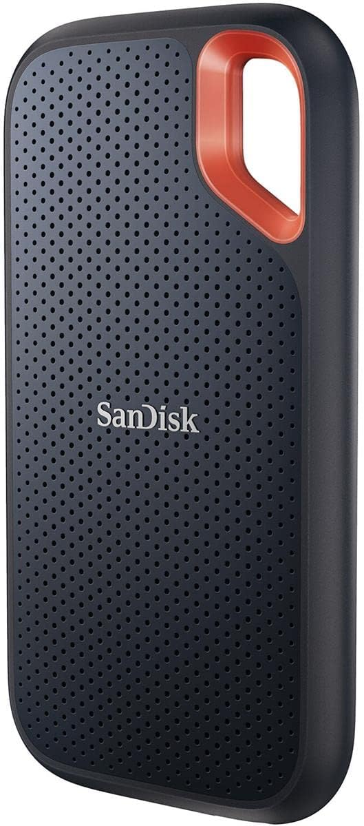 SanDisk Extreme Portable 4TB USB 3.2 Gen 2 Type-C External SSD V2, Black, Bundle with HD-1 Drive Case