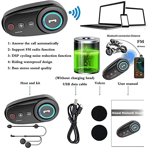 Modular Flip Up Front Motorcycle Helmets with Bluetooth Headset Full Face Street Bike Helmets Dual Visors DOT/ECE Approved Motorbike Helmet Automatic Answering Hands-Free Call