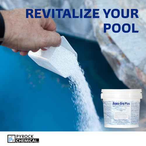 Pool Shock by Aqua Org Plus - 65% Granular Cal Hypo - Swimming Pool Shock for In-Ground, Above Ground, Spas & Hot Tubs - 100 Pound Pail