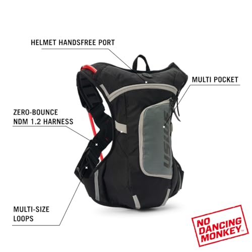 USWE Moto Hydro Hydration Pack - with Water Bladder, a High End, Bounce Free Backpack for Enduro and Off-Road Motorcycle