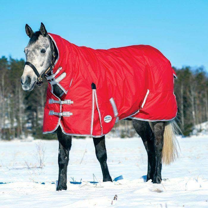 Weatherbeeta ComFiTec Classic Combo Neck Lite - Red/Silver/Navy