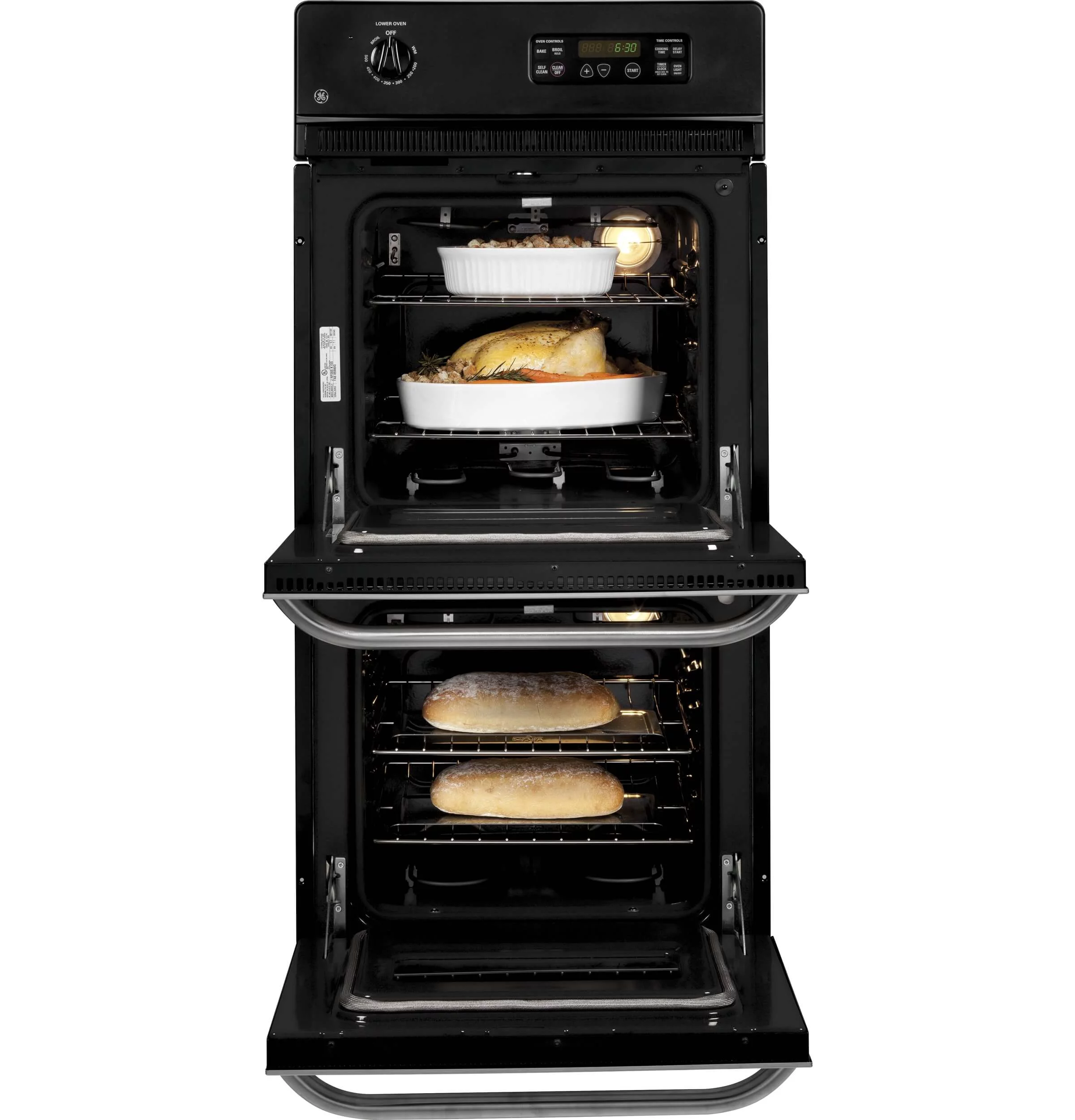 Ge Jrp28 24" Wide Built-In Double Electric Oven - Stainless Steel
