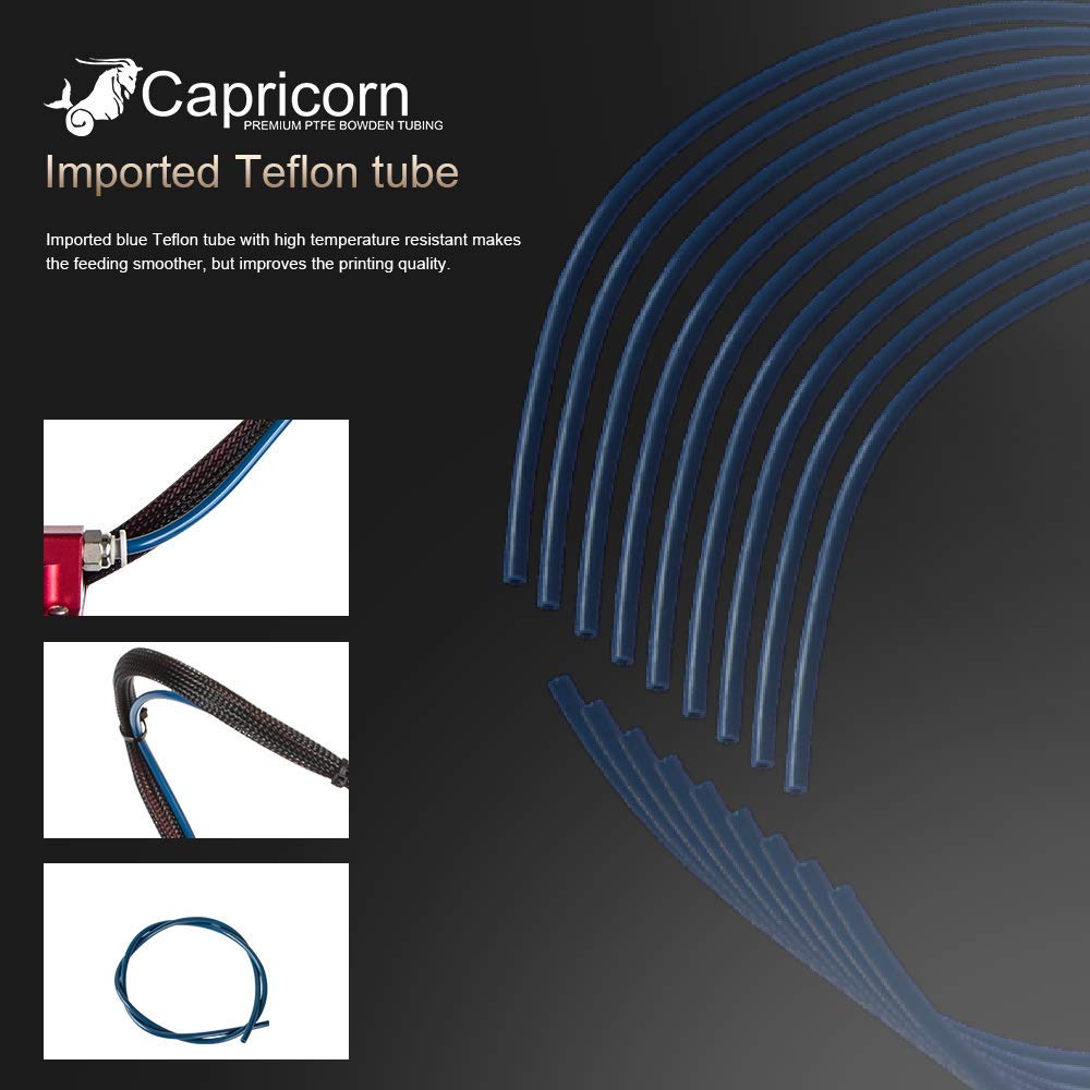 Creality CR Touch Auto Bed Leveling Sensor Kit for 32 Bit V4.2.2/(.7) Mainboard Ender 3v2/3/Pro/Ender 5/Pro/CR-10,Capricorn PTFE Bowden Tubing 1M,Aluminum Extruder, 0.4mm Nozzle, PC4-M6/M10 Fittings