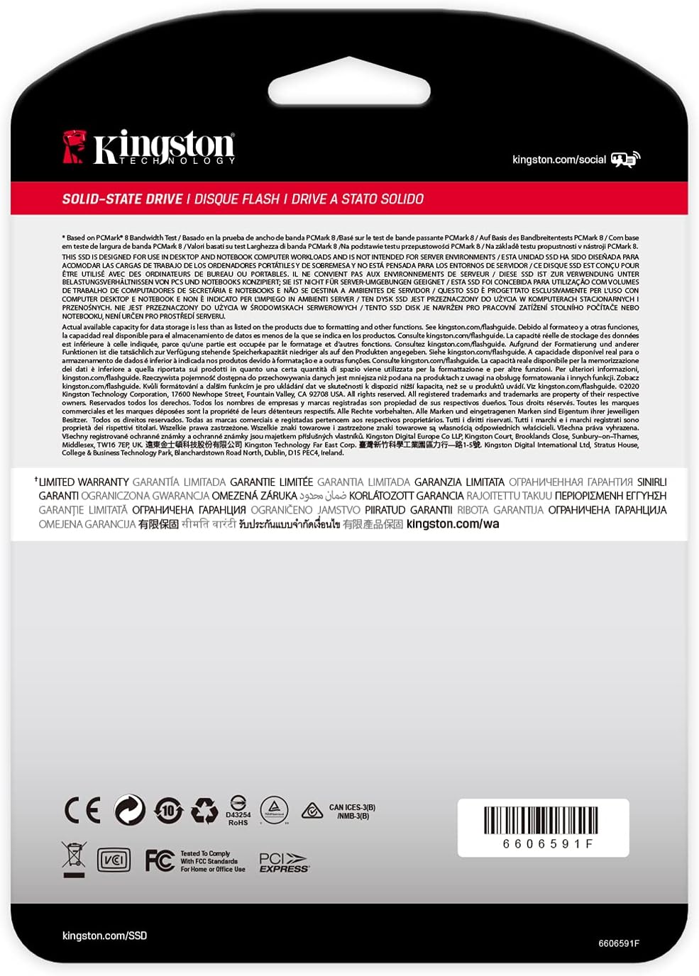 Kingston NV1 1TB M.2 2280 NVMe PCIe Internal SSD Up to 2100 MB/s SNVS/1000G