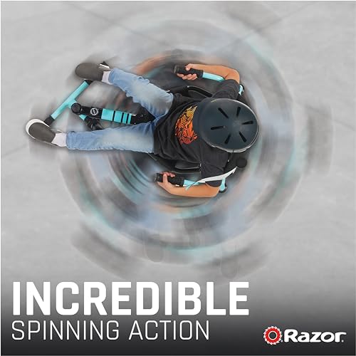 Crazy Cart Shuffle by Razor – Kid-Powered Drifting Go-Kart for Ages 4+, Crazy Cart Drift Bar Technology, Adjustable Frame with 5 Length Settings
