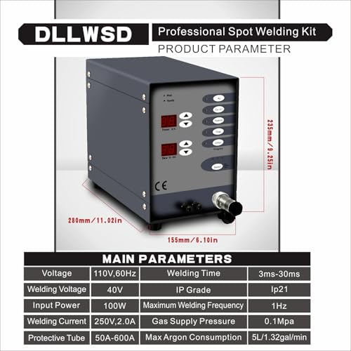 Jewelry Permanent Welder Machine,100A Pulse Arc Spot Welder Kit for Seamless Bracelets & Chains, Gold Silver Welding Tool with Foot Pedal