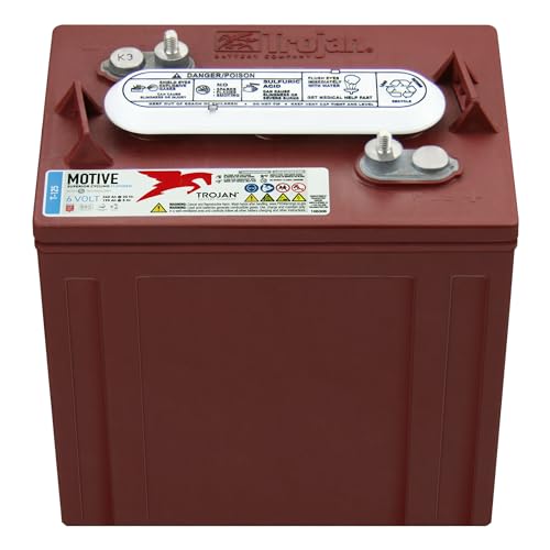 Trojan T-125 240Ah, 6V Deep Cycle Battery - 6 Pack