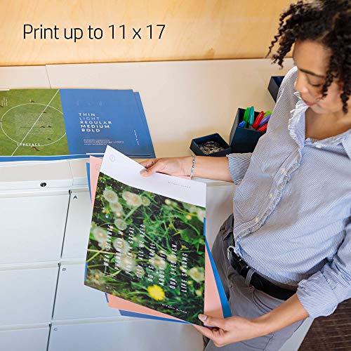 HP OfficeJet Pro 9730e Wide-Format Wireless All-in-One Color Inkjet Printer, Print, scan, Copy up to 11x17', ADF, Duplex Printing Best-for-Office, 3 Month Instant Ink Trial Included (537P6A)