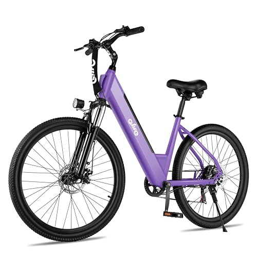 Cityone Electric Bike for Adults 26" Step-Through 22MPH Ebike with 2.1" Tire,UL2849 Certified Built-in Removable Battery,Peak 750W Motor Ebikes with 7 Speed, Commuter E Bicycle